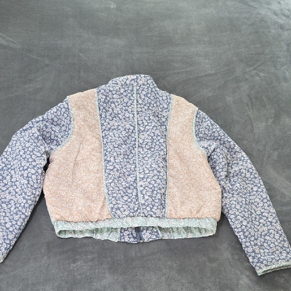 Blank NYC Floral Puff Light Jacket - Blue, Pink, and Gray Size XS - Picture 6 of 15